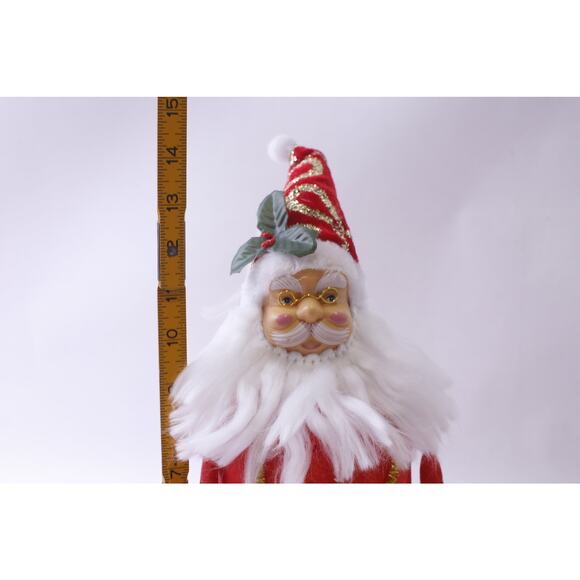 Santa Claus, Decorative Figure, 15 inches, Red Art Doll, Christmas, Winter, - Picture 3 of 3
